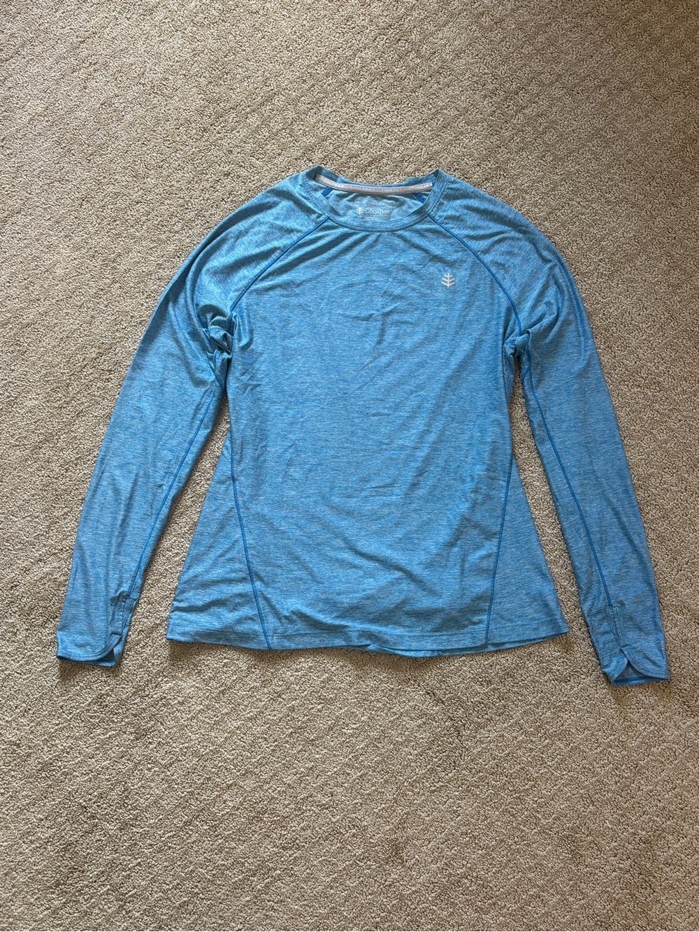 Coolibar Light Blue Long Sleeve Sun Protection Shirt